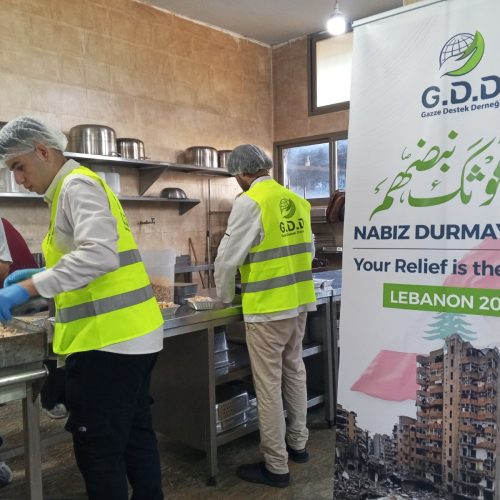 Gazze Destek Implements Hot Meals Project for Displaced Families in Northern Lebanon
