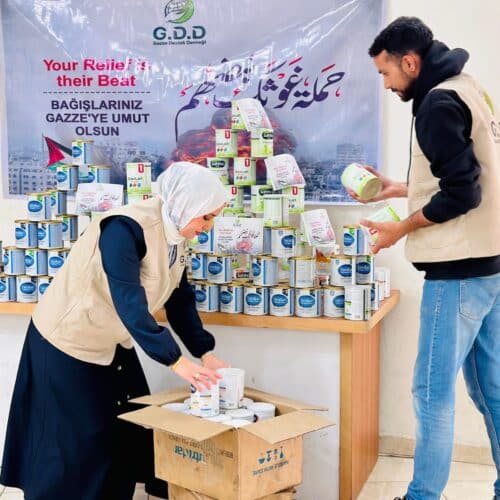 GDD distributes baby formula to displaced families