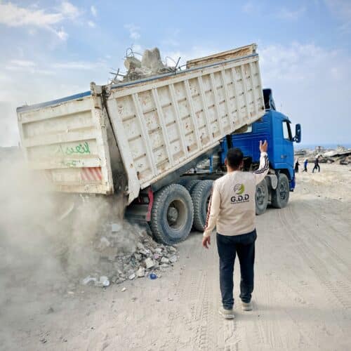 Gazze Destek Organization Launches Rubble Removal Project in Northern Gaza